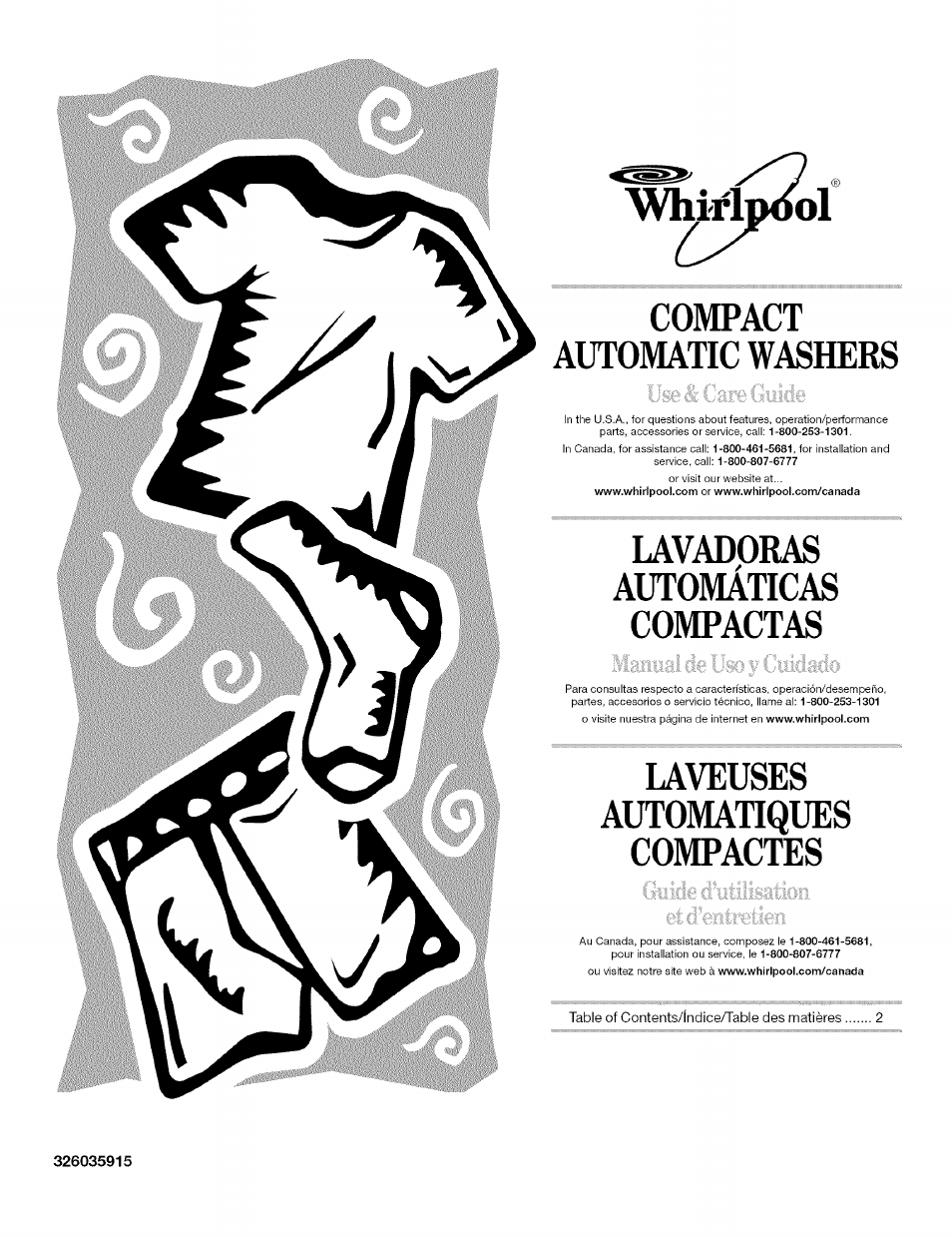 Whirlpool 326035915 User Manual | 56 pages