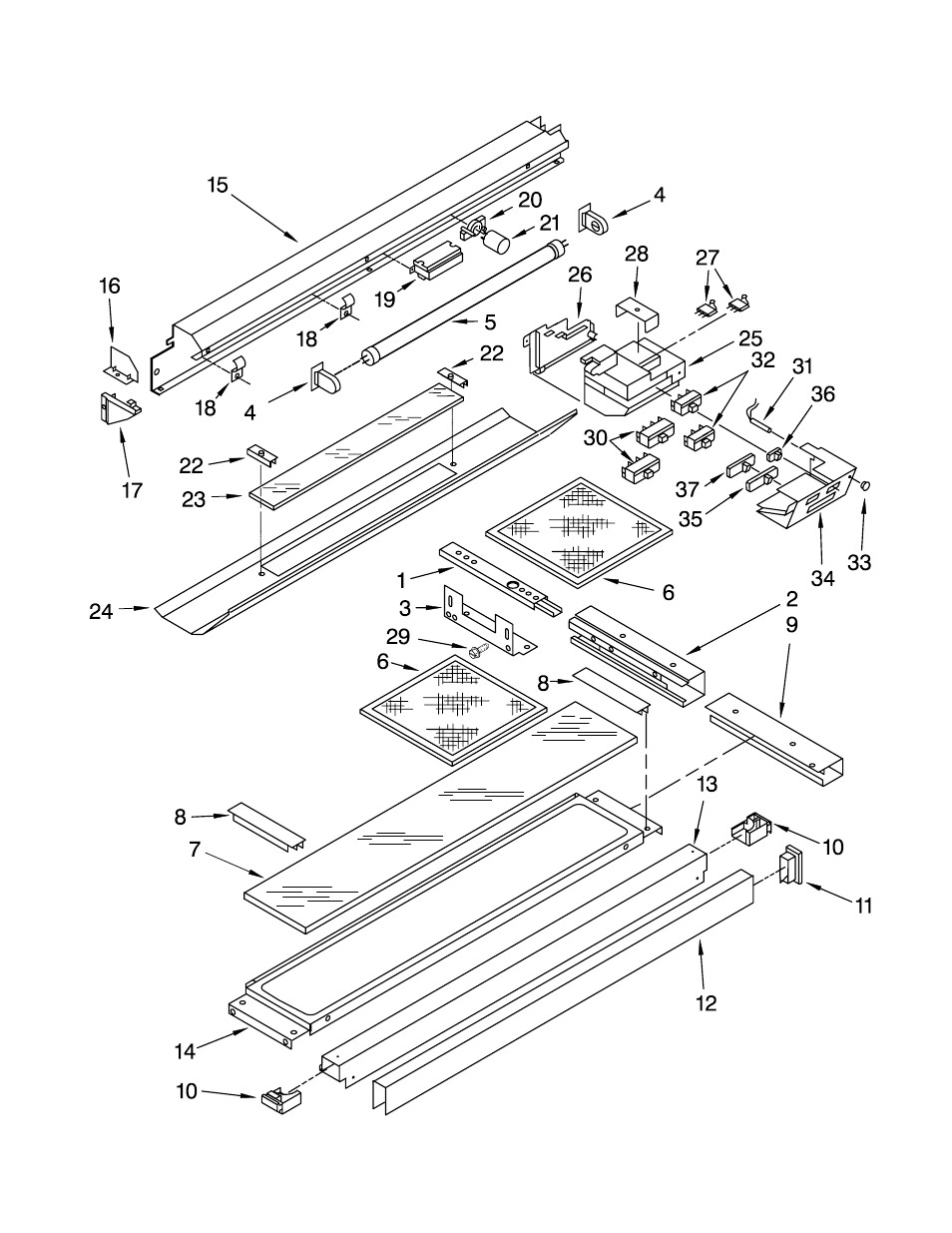 Door and control, Door and control parts | Whirlpool GZ7730XGS0 User Manual | Page 3 / 4