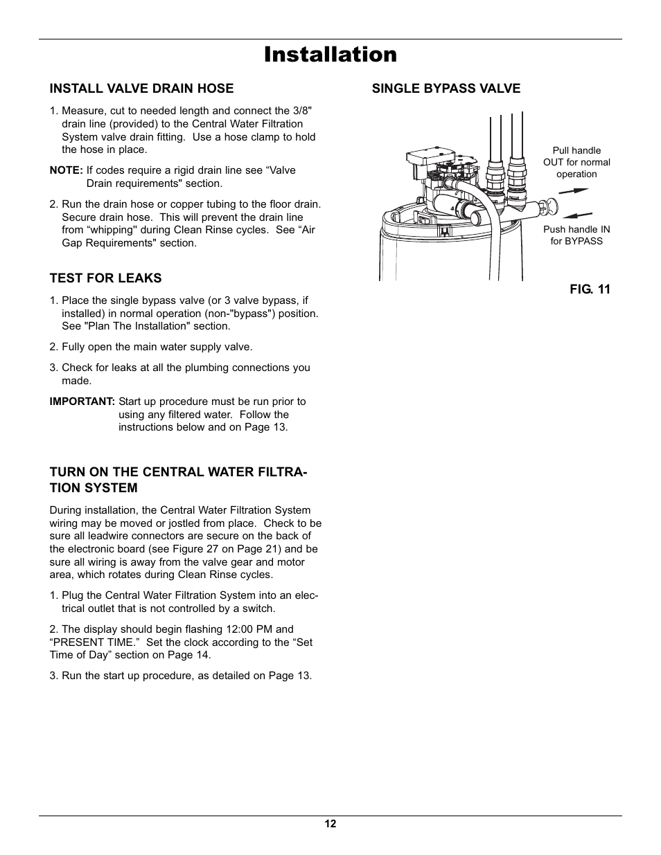 Installation | Whirlpool WHELJ1 User Manual | Page 12 / 27