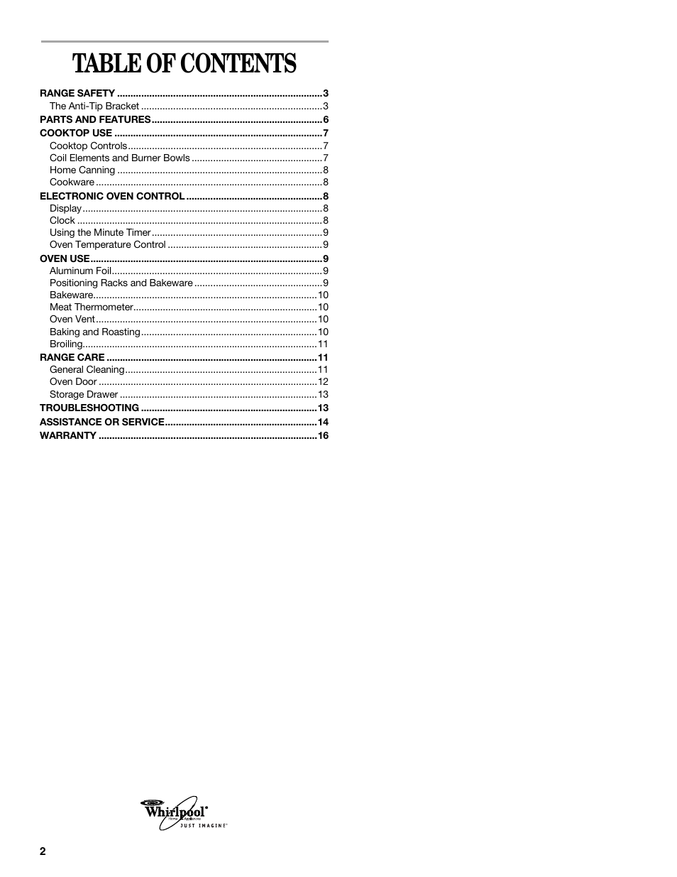 Whirlpool 9753313B User Manual | Page 2 / 16