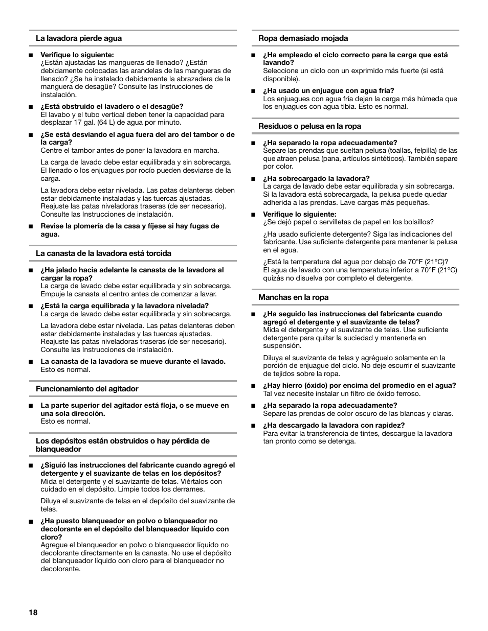 Whirlpool 8539781 User Manual | Page 18 / 20