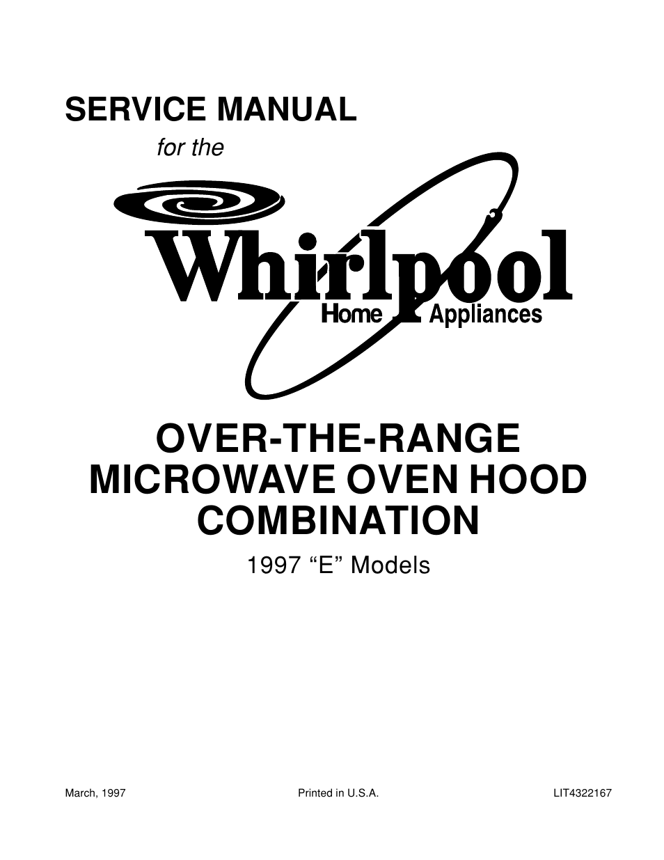 Whirlpool 1997 "E" User Manual | 80 pages