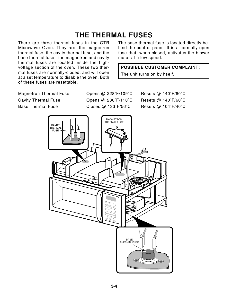 The thermal fuses | Whirlpool 1997 "E" User Manual | Page 44 / 80