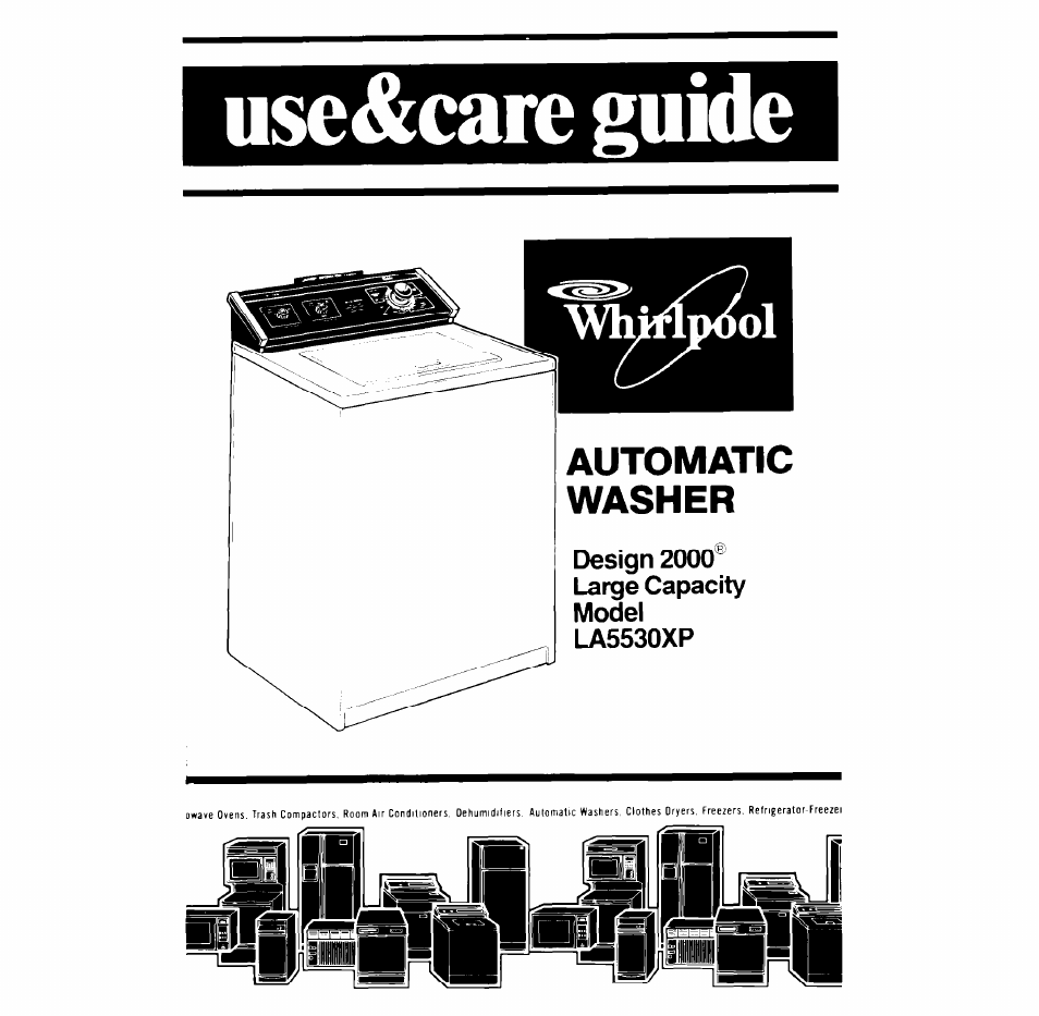 Whirlpool LA5530XP User Manual | 16 pages
