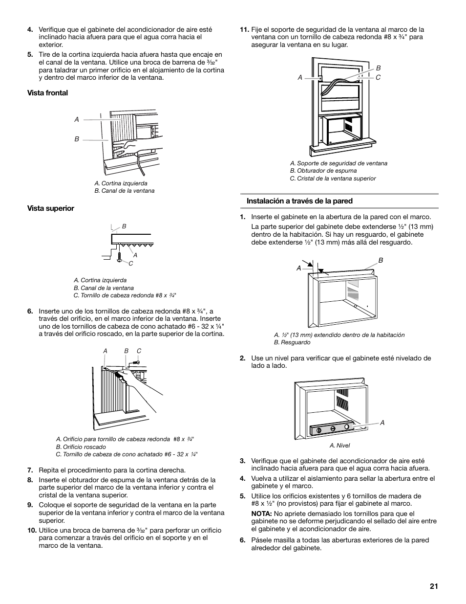 Whirlpool ACE082XR0 User Manual | Page 21 / 28