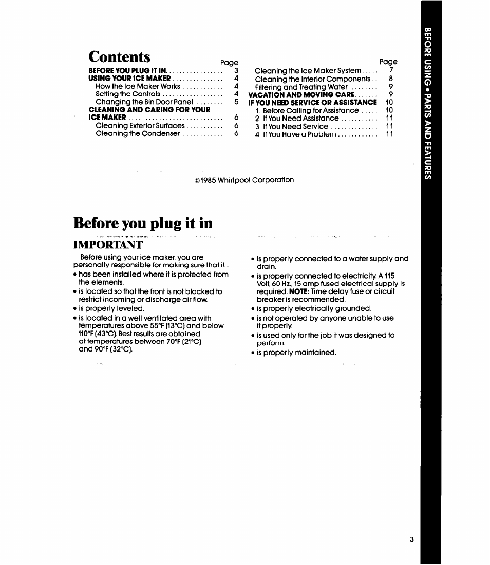 Whirlpool EC5100XP User Manual | Page 3 / 12