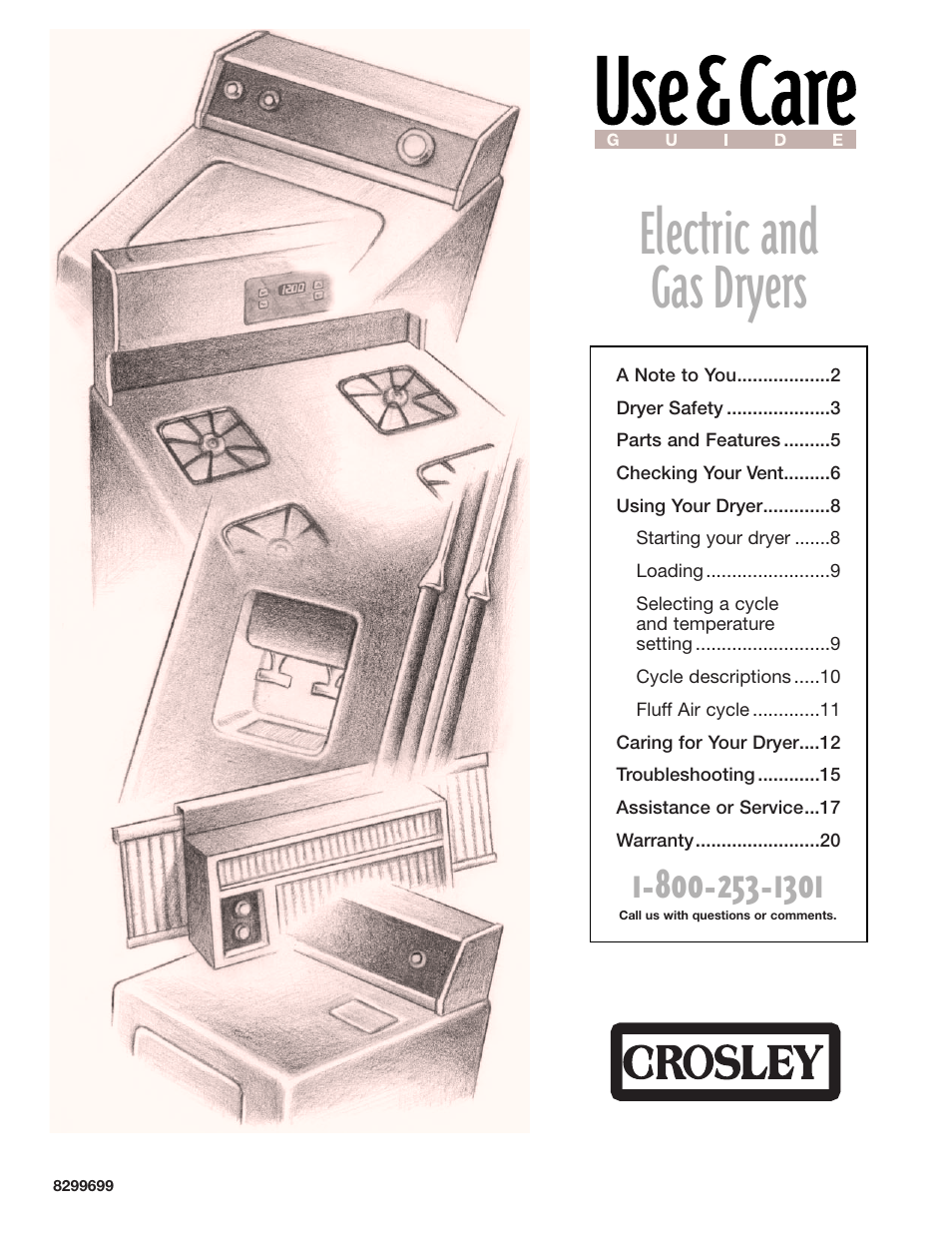 Whirlpool 8299699 User Manual | 20 pages