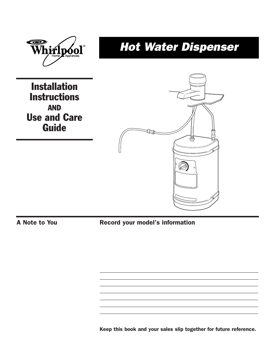 Whirlpool HD1000XSC7 User Manual | 16 pages