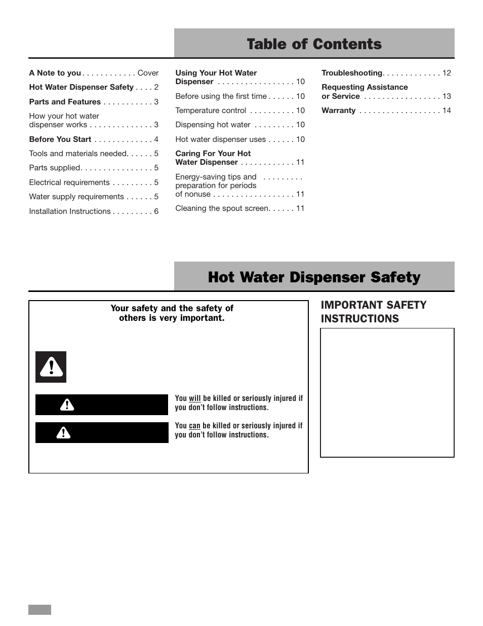 Whirlpool HD1000XSC7 User Manual | Page 2 / 16