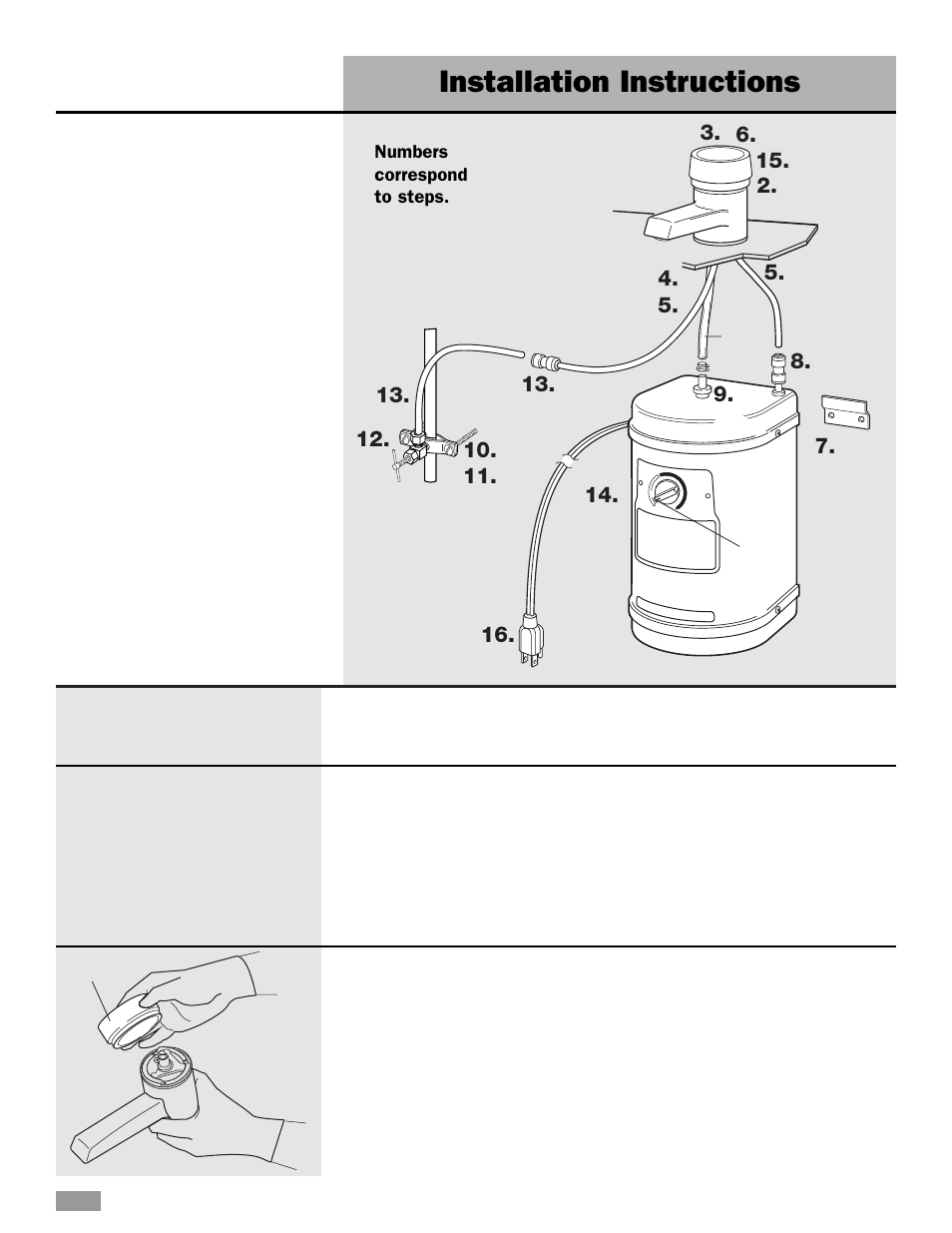 Installation instructions | Whirlpool HD1000XSC7 User Manual | Page 6 / 16