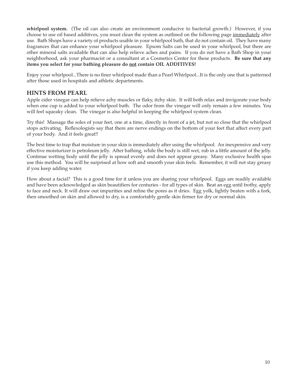 Whirlpool Maax Pearl Hot Tub User Manual | Page 11 / 16