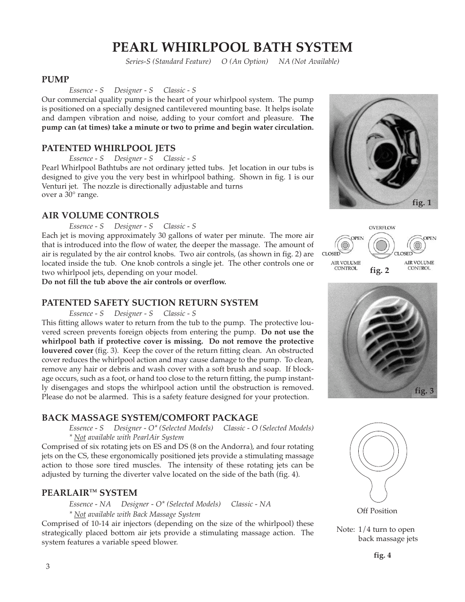 Pearl whirlpool bath system | Whirlpool Maax Pearl Hot Tub User Manual | Page 4 / 16