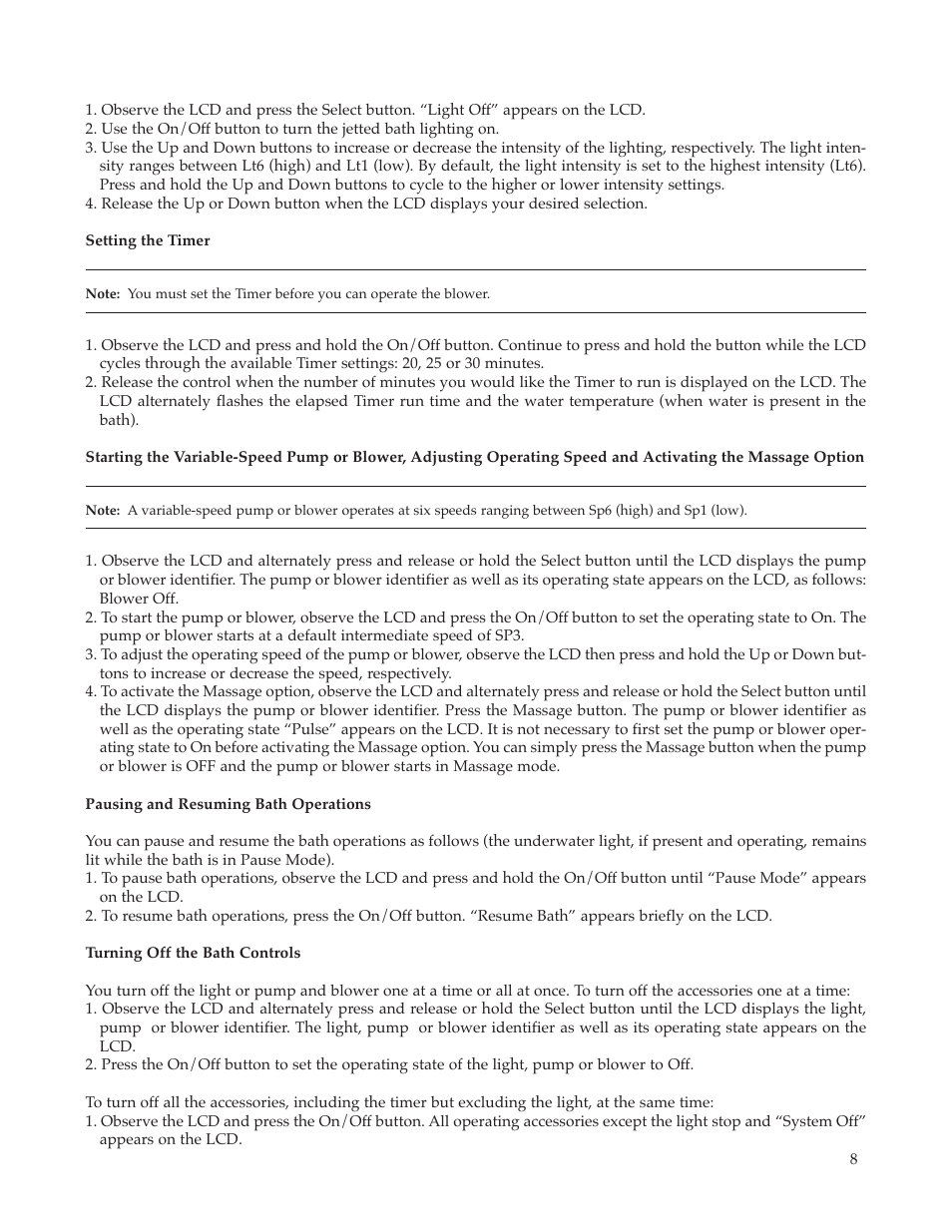 Whirlpool Maax Pearl Hot Tub User Manual | Page 9 / 16