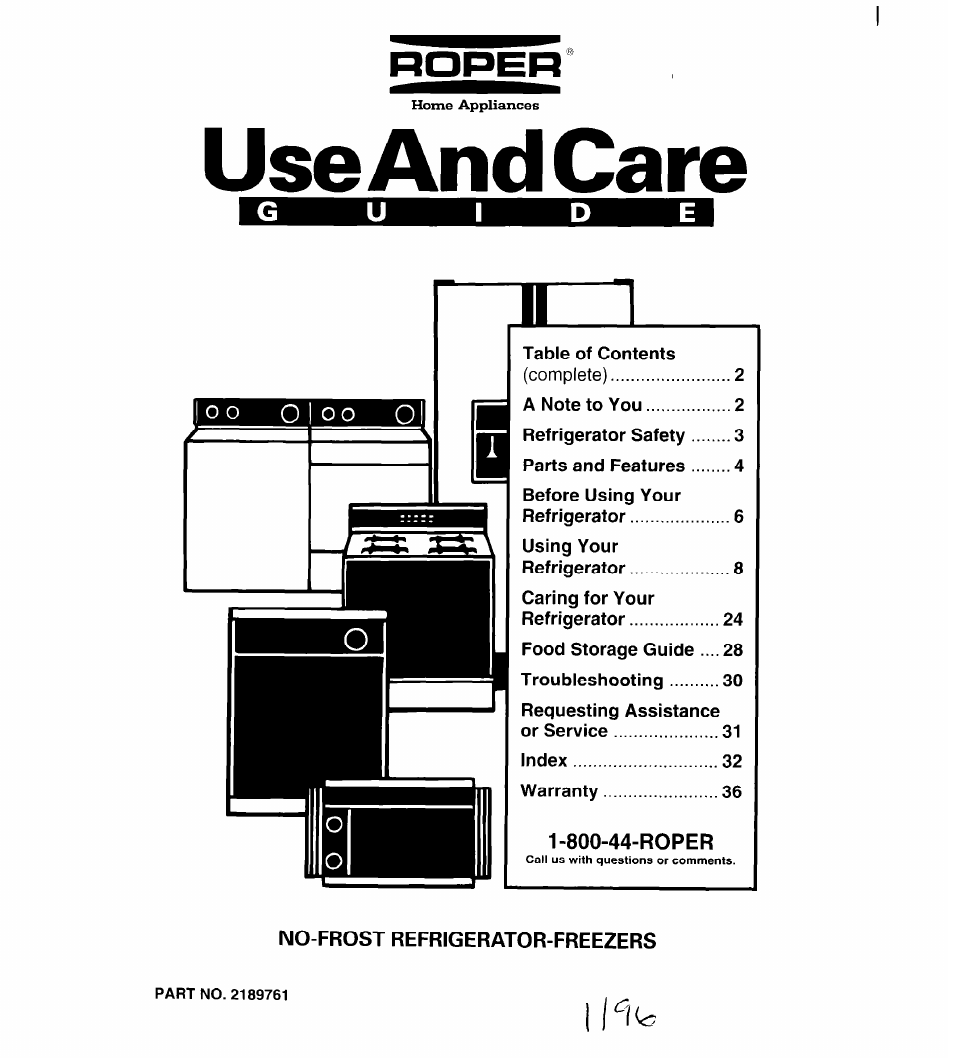Whirlpool FREEZERS User Manual | 36 pages