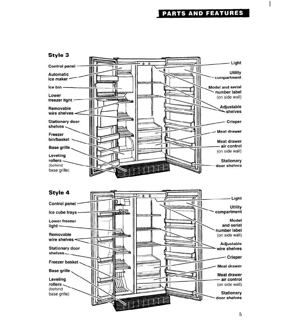 Whirlpool FREEZERS User Manual | Page 5 / 36
