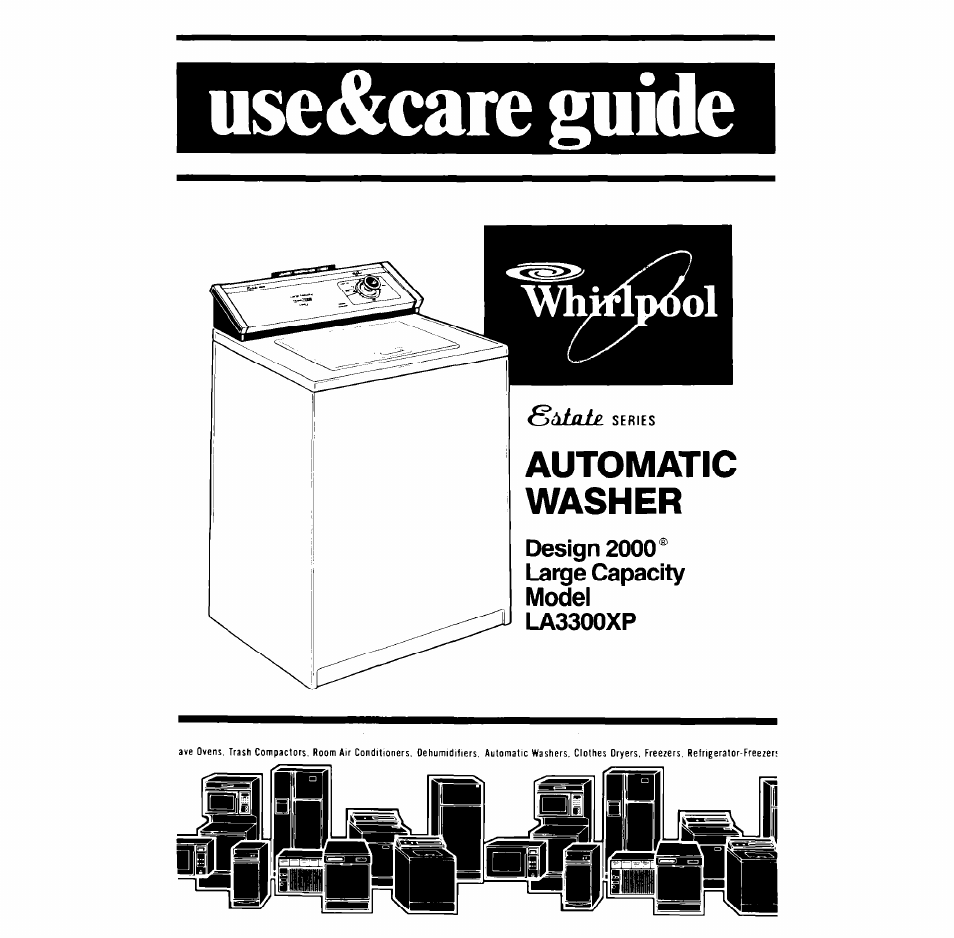 Whirlpool LA3300XP User Manual | 12 pages