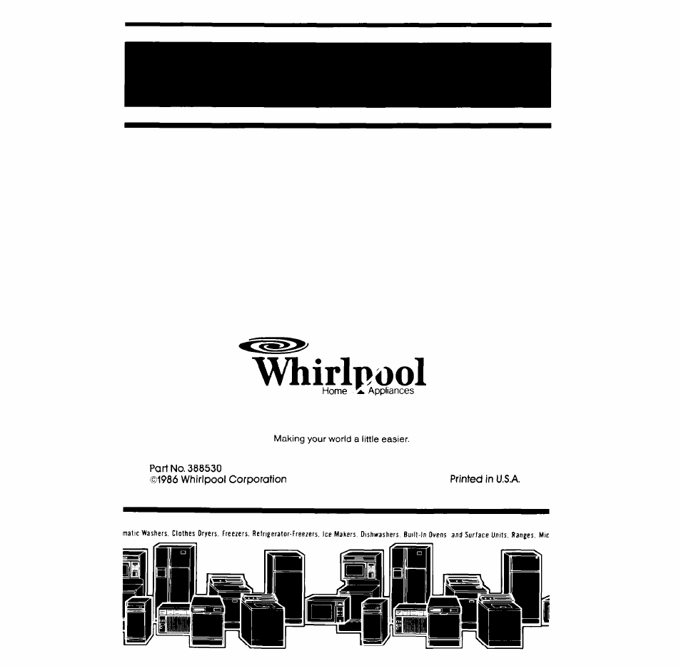 Avhirlpool | Whirlpool LA3300XP User Manual | Page 12 / 12
