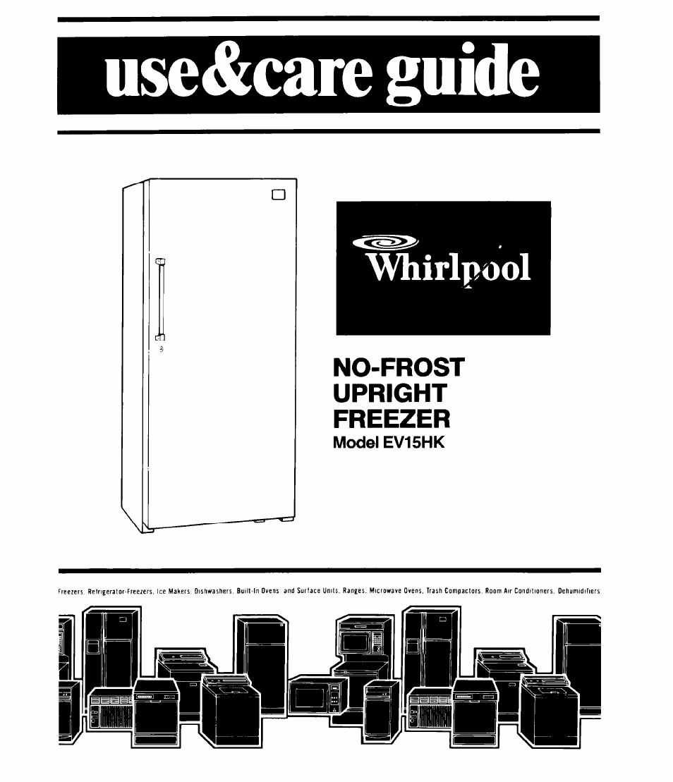 Whirlpool EV15HK User Manual | 12 pages