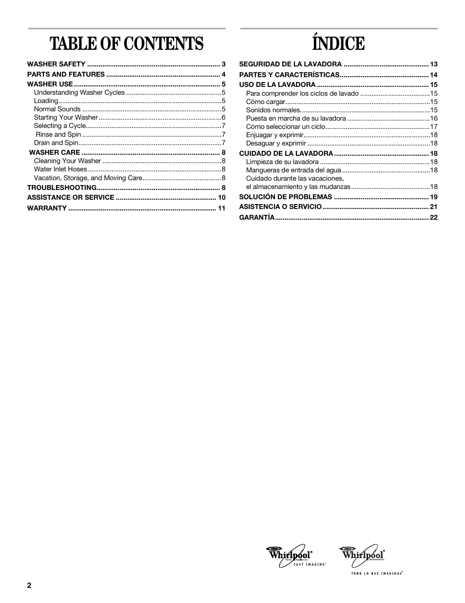 Whirlpool 8316464 User Manual | Page 2 / 24