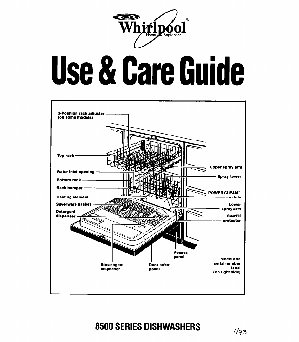 Whirlpool 8500 User Manual | 23 pages