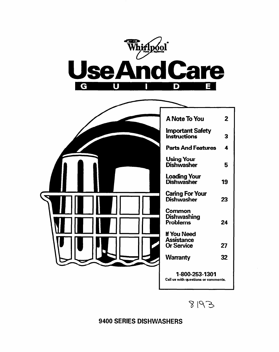 Whirlpool 9400 User Manual | 31 pages