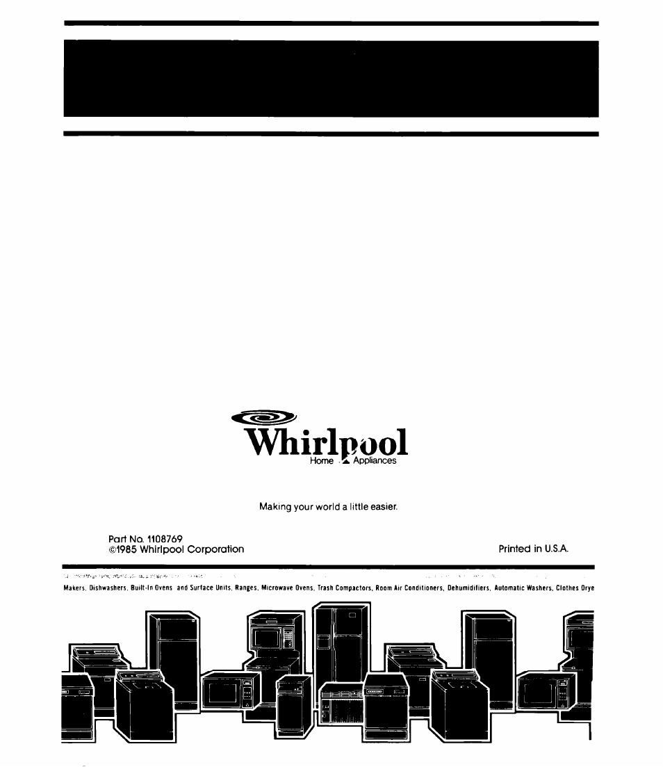 Whirlpool | Whirlpool ED19CK User Manual | Page 16 / 16