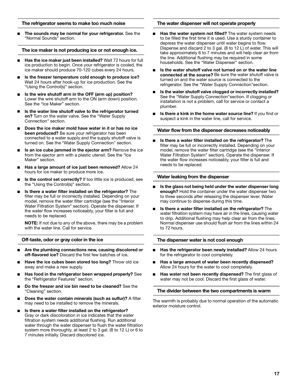 Whirlpool 2225405 User Manual | Page 17 / 20