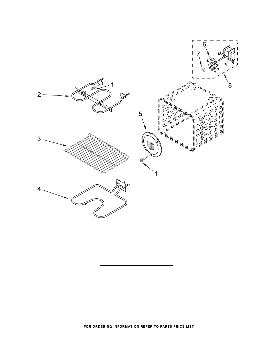 Internal oven, Internal oven parts | Whirlpool GBS277PRS02 User Manual | Page 5 / 7