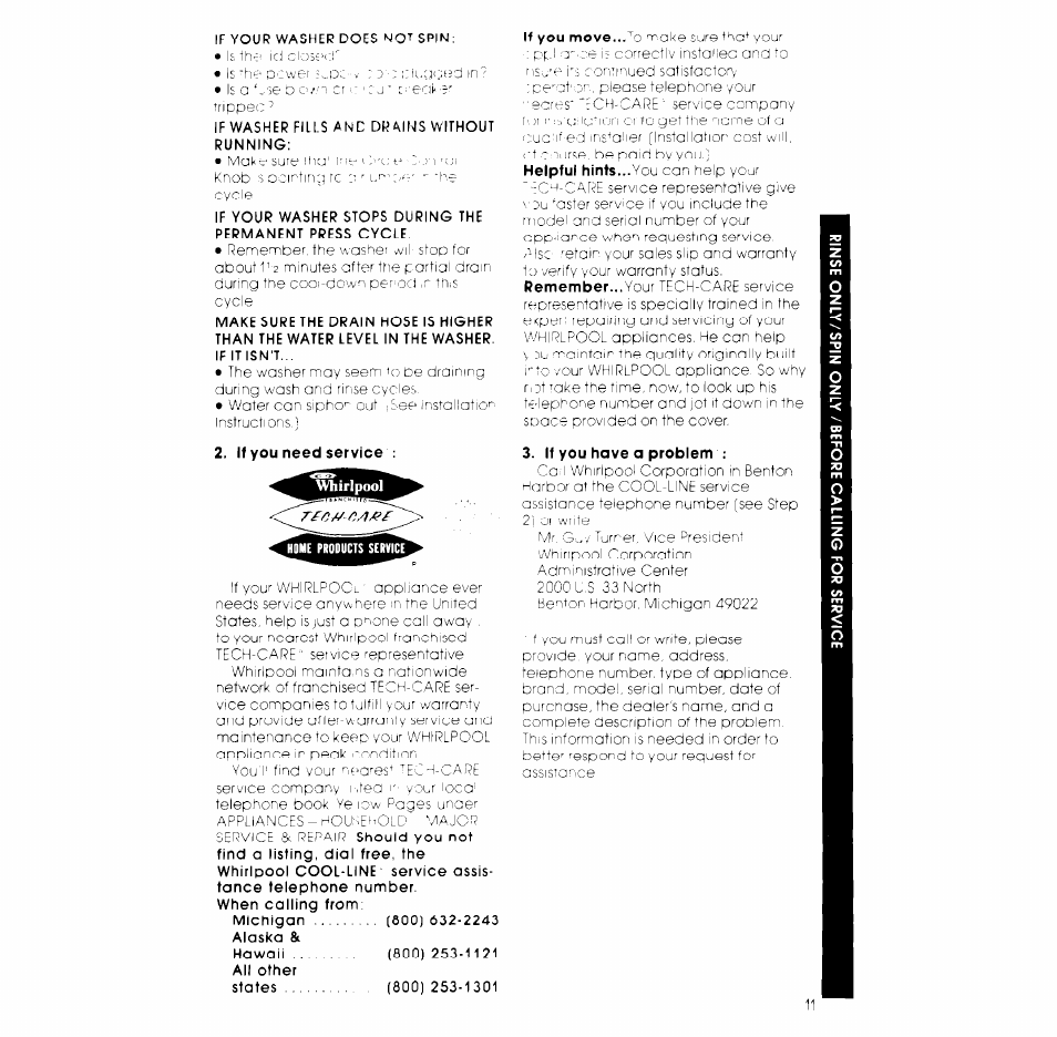 Whirlpool LB5300XK User Manual | Page 11 / 12