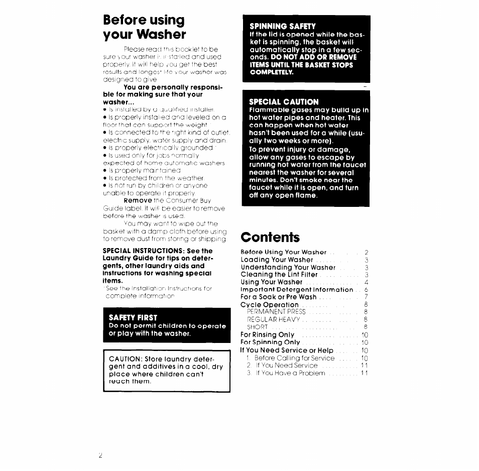 Whirlpool LB5300XK User Manual | Page 2 / 12