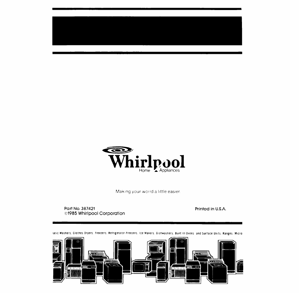 Avhirlpool | Whirlpool LA5OOOXP User Manual | Page 12 / 12