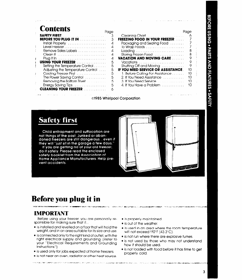 Whirlpool EV110E User Manual | Page 3 / 12