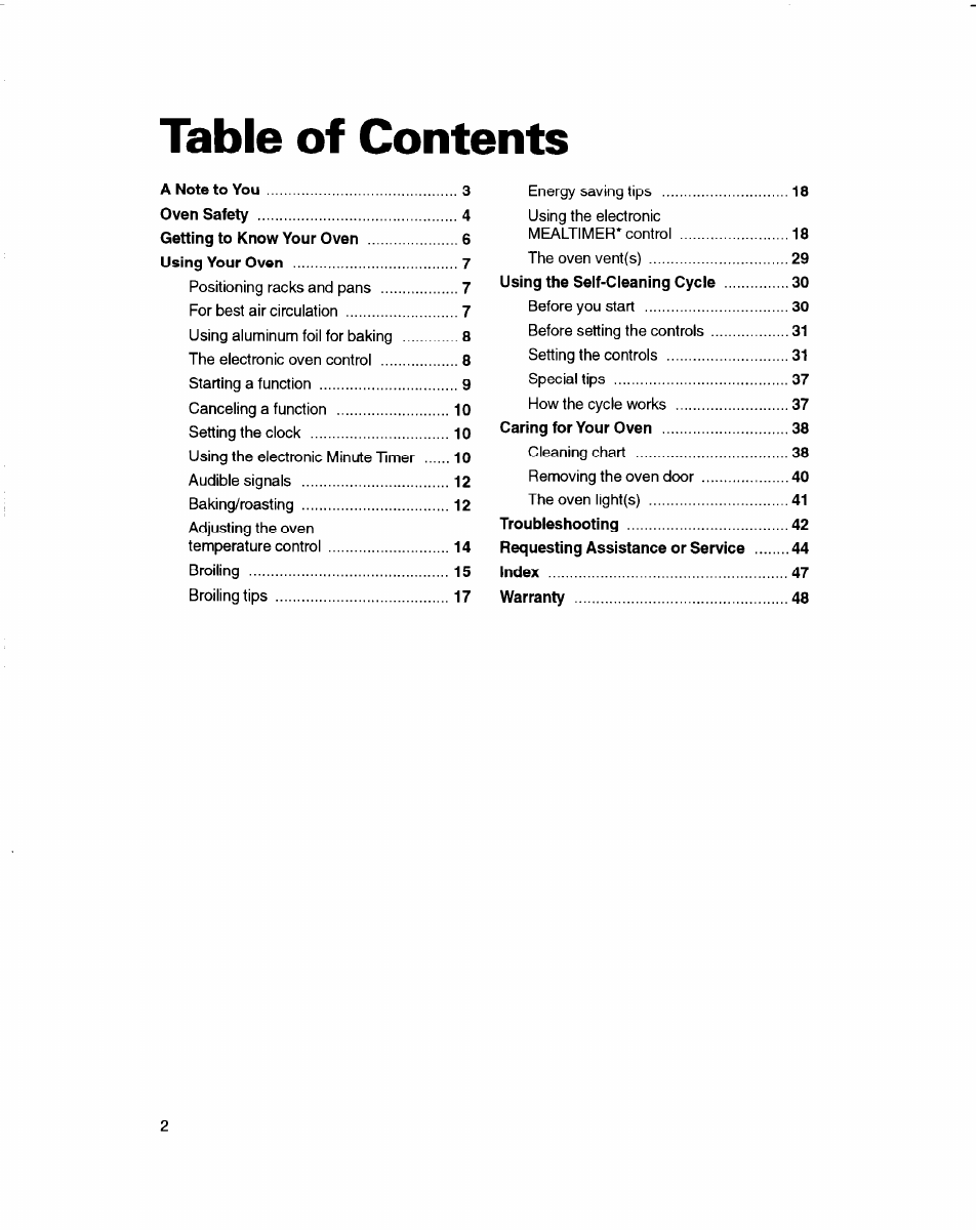 Whirlpool RBD245PD User Manual | Page 2 / 47