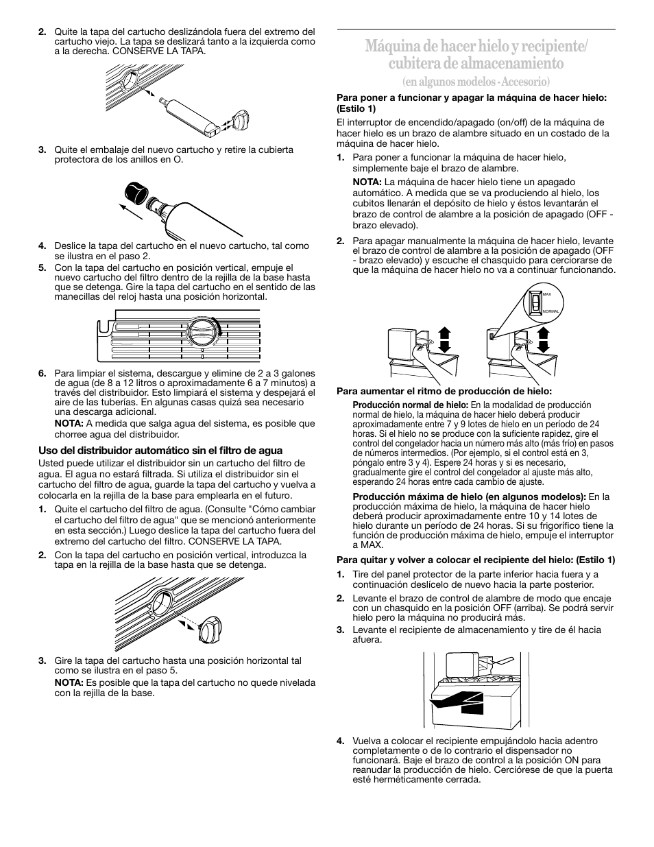 En algunos modelos - accesorio) | Whirlpool 2211657 User Manual | Page 36 / 93