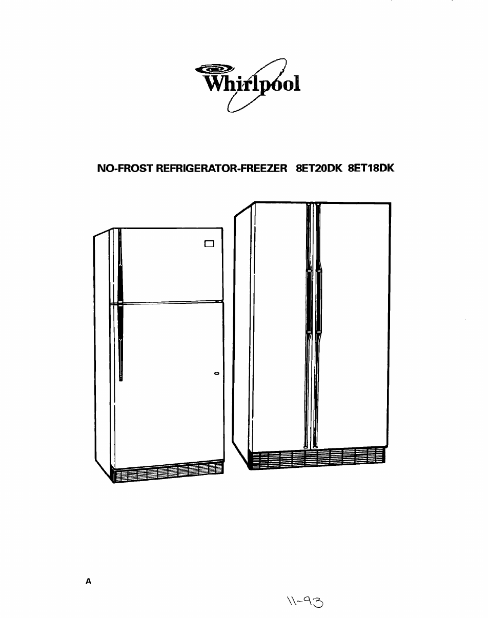 Whirlpool 8ET20DK User Manual | 23 pages