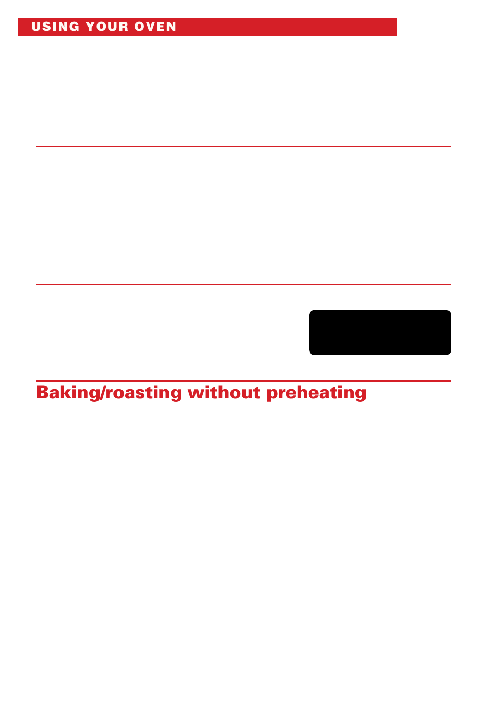 Baking/roasting without preheating | Whirlpool SB160PEE User Manual | Page 14 / 40