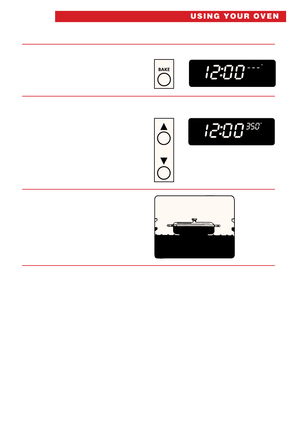 Put food in the oven | Whirlpool SB160PEE User Manual | Page 15 / 40