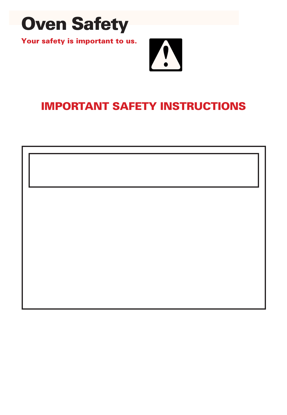 Oven safety, Important safety instructions | Whirlpool SB160PEE User Manual | Page 4 / 40