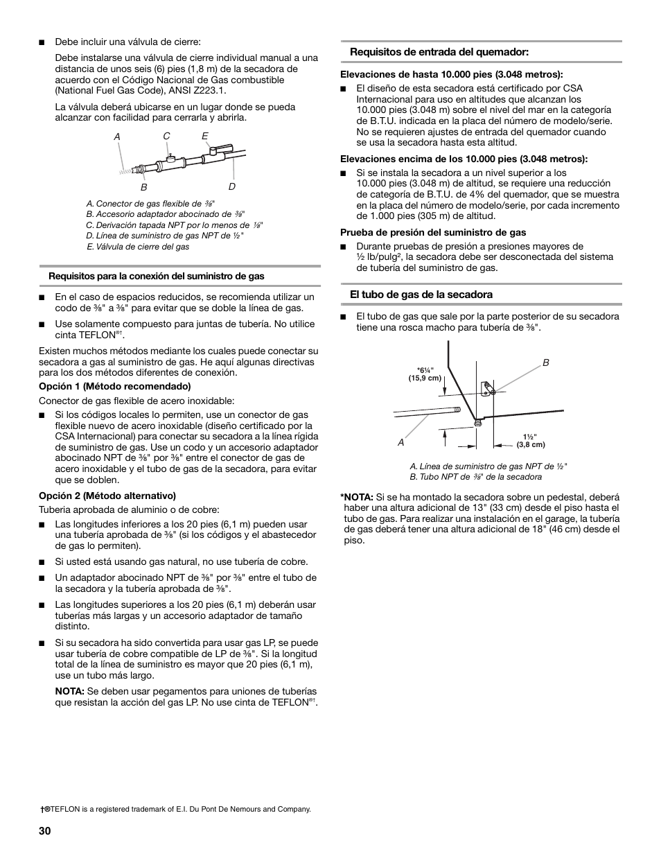 Whirlpool FRONT-LOADING GAS DRYER User Manual | Page 30 / 72