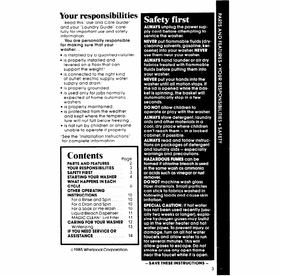 Whirlpool LA5700XP User Manual | Page 3 / 16