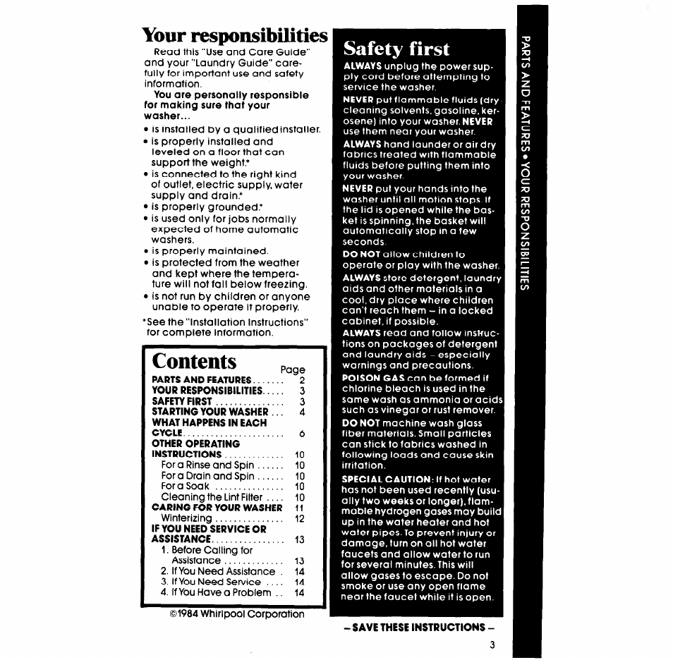 Whirlpool LA538OXP User Manual | Page 3 / 16