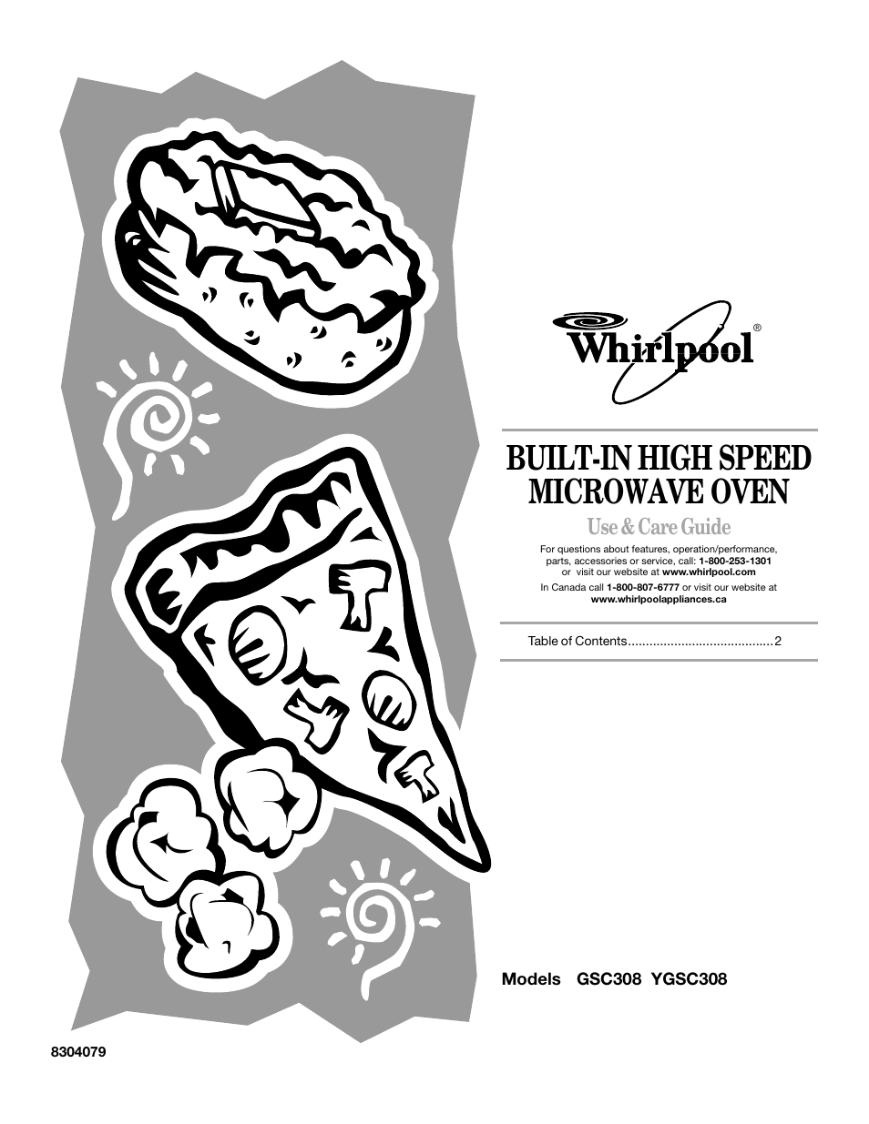 Whirlpool YGSC308 User Manual | 24 pages