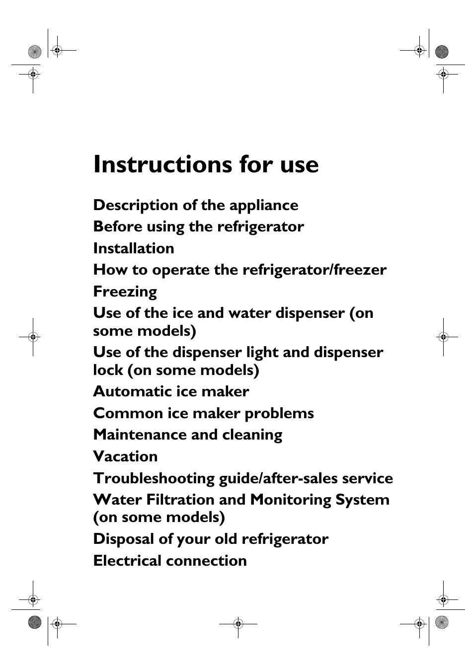 Instructions for use | Whirlpool KSDN 5061/A User Manual | Page 3 / 23