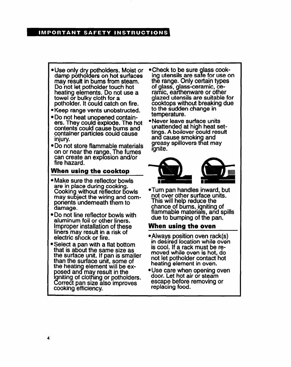 Whirlpool FEP350Y User Manual | Page 4 / 30