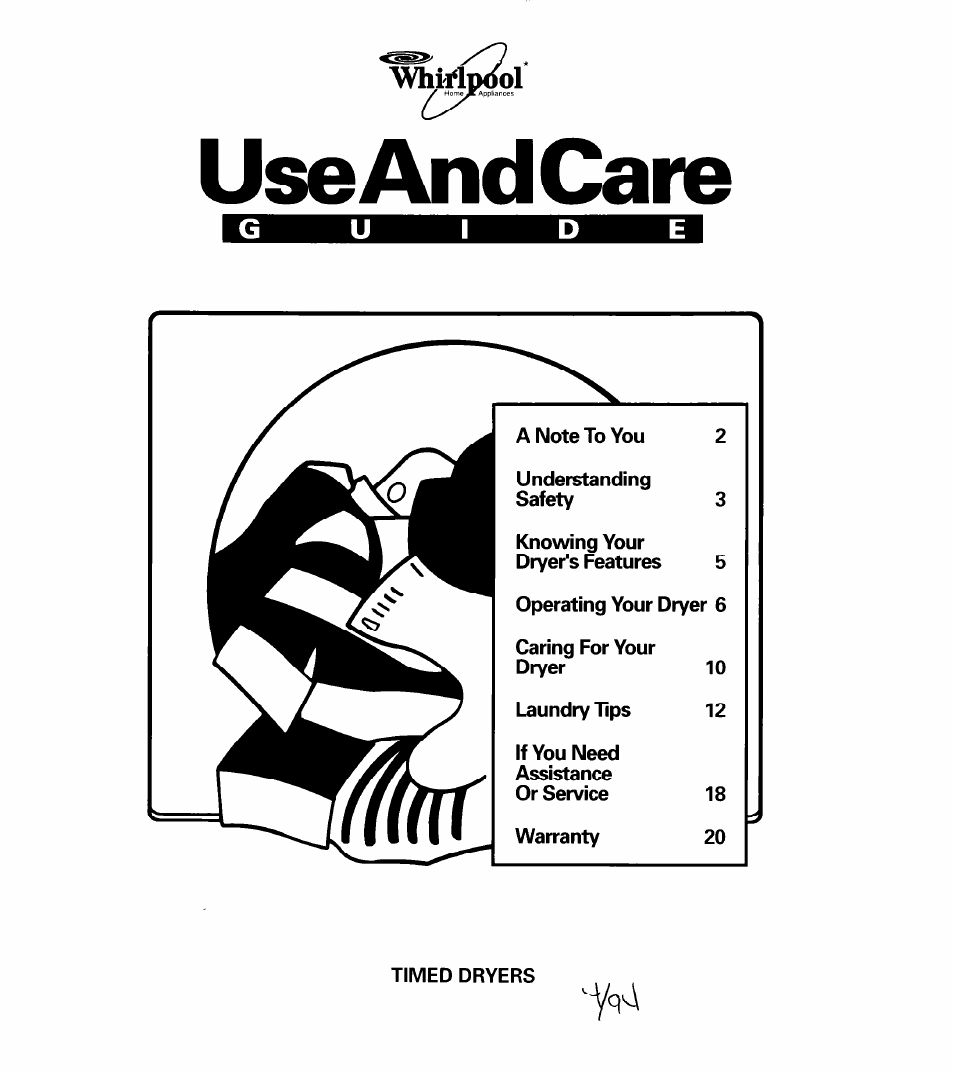 Whirlpool COMPACT DRYERS User Manual | 20 pages