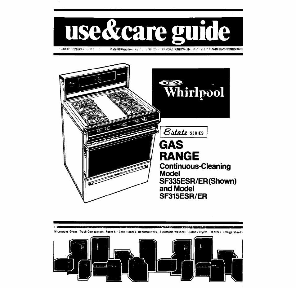 Whirlpool SF335ESR/ER User Manual | 24 pages