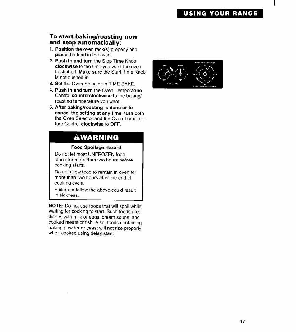 Awarning | Whirlpool FGS385B User Manual | Page 17 / 32