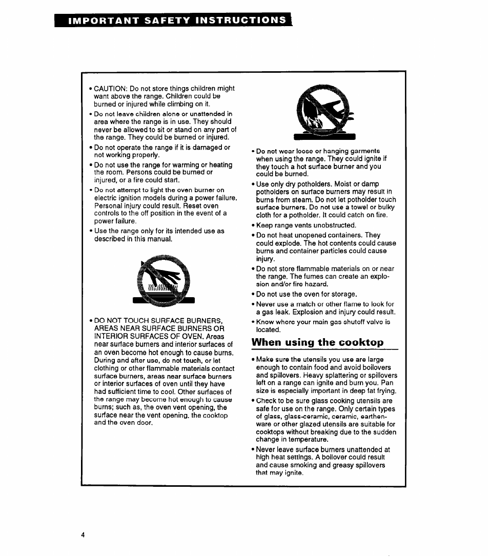 Whirlpool FGP325A User Manual | Page 4 / 24