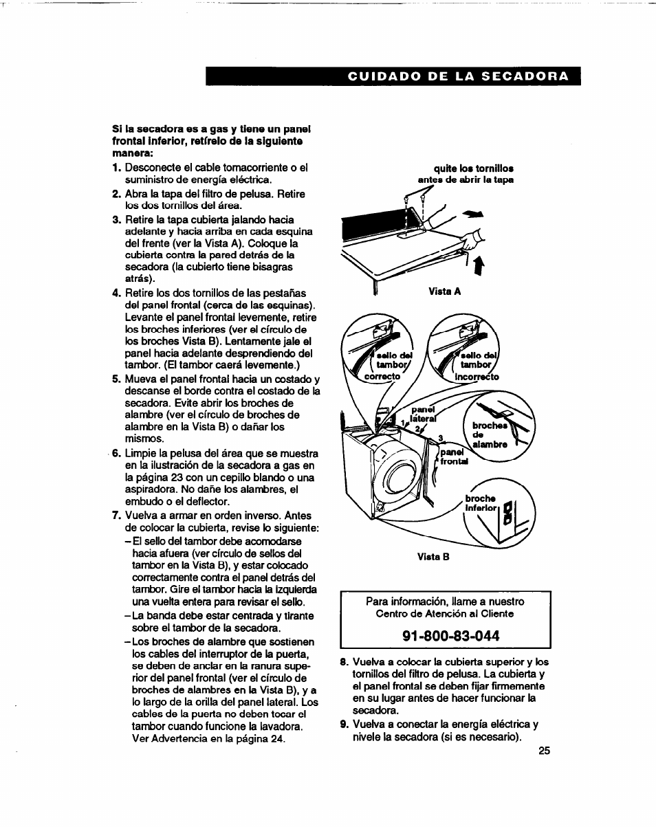 Whirlpool 3401086 User Manual | Page 49 / 59