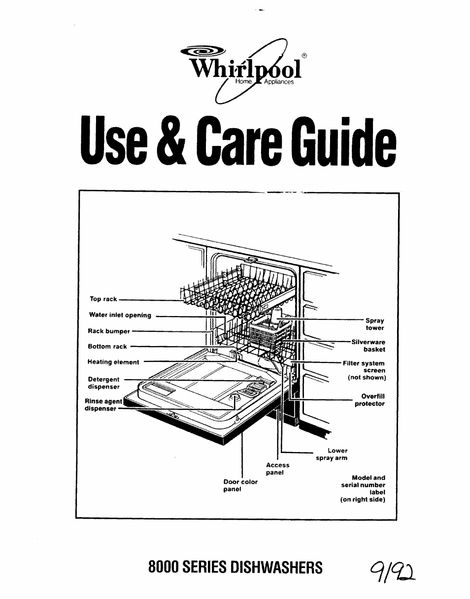 Whirlpool 8000 Series User Manual | 16 pages